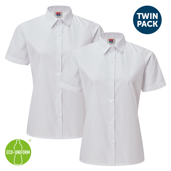 Girls Fit Standard Eco Shirts (pack of 2)