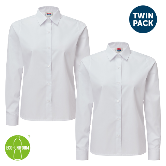 Girls Fit Standard Eco Shirts (pack of 2)