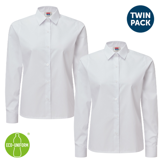 Girls Fit Standard Eco Shirts (pack of 2)