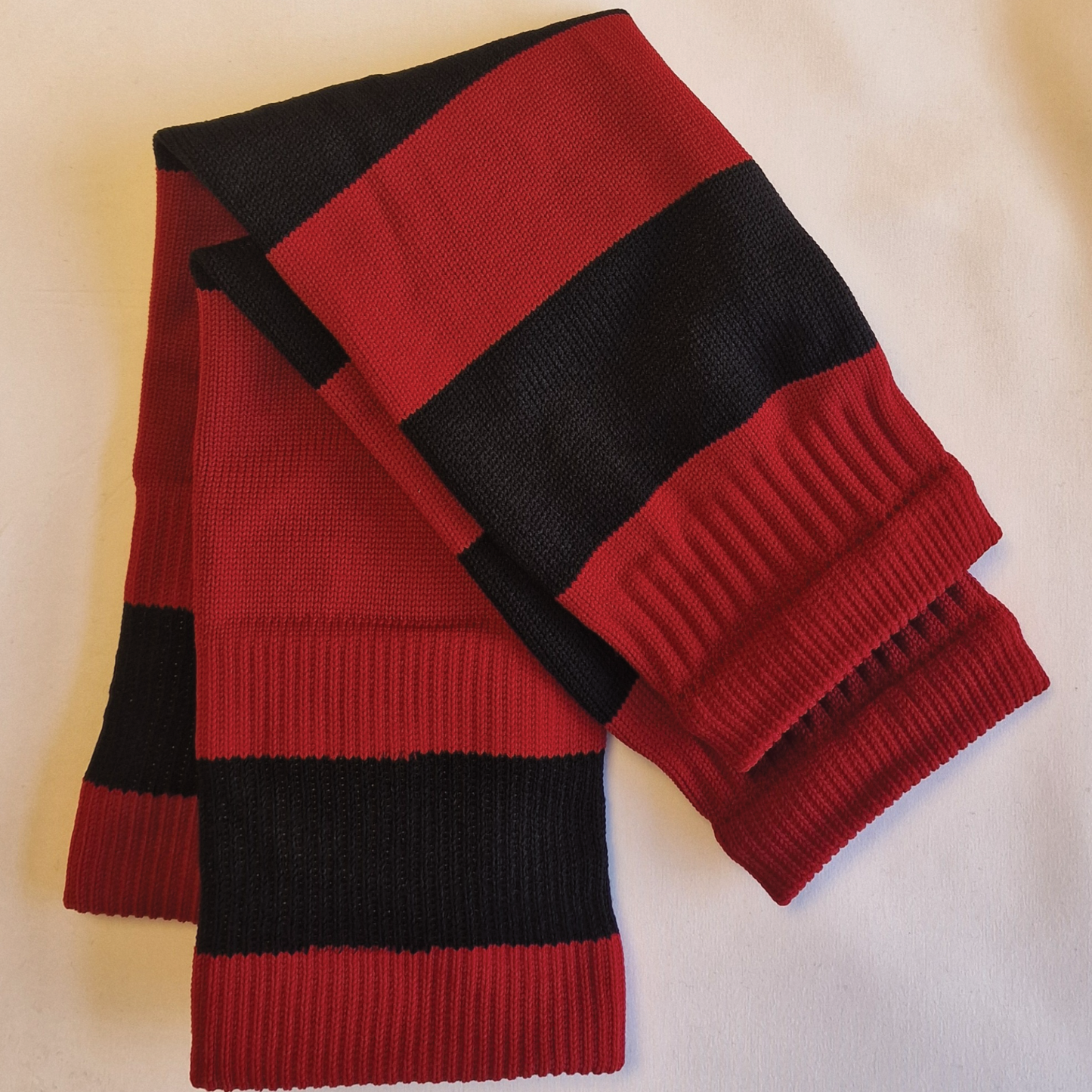 NEW Footless Sock Sleeve Black & Red Hooped
